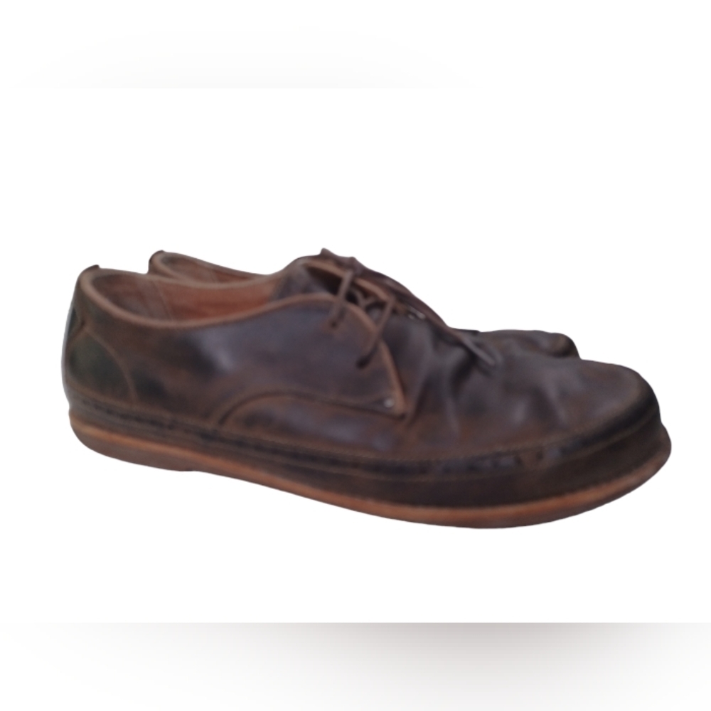 Olukai Honolulu Lace Up Brown Leather Loafers Oxford Shoes Mens SZ 12
